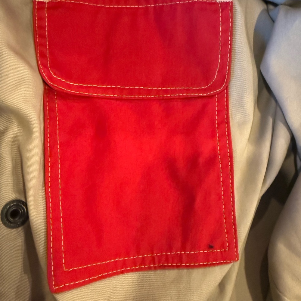Survivalon Cagney Jacket XXL Red USA Made Cotton Sailing Field Jacket Roll Hood - Picture 15 of 16